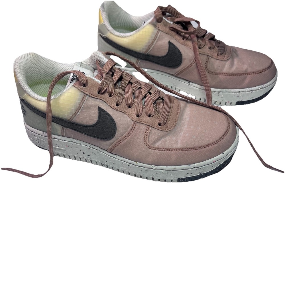 NEW Nike AF 1 Crater Men's Size 8 Archaeo Brown/Black-Light Bone DH2521-200 EUC